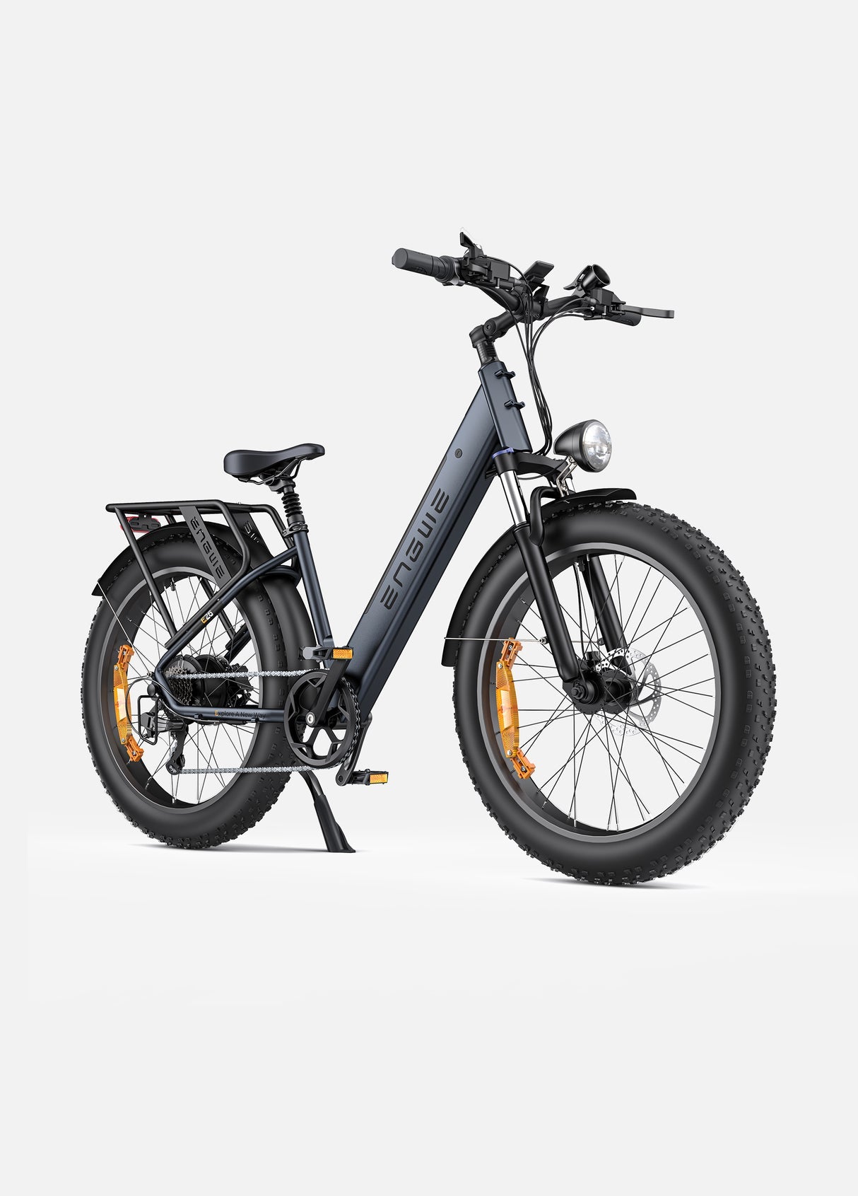 ENGWE E26 Fat Tire Electric Bike – 250W Motor | 25 km/h (15.5 mph) Top Speed | Up to 140 km Range