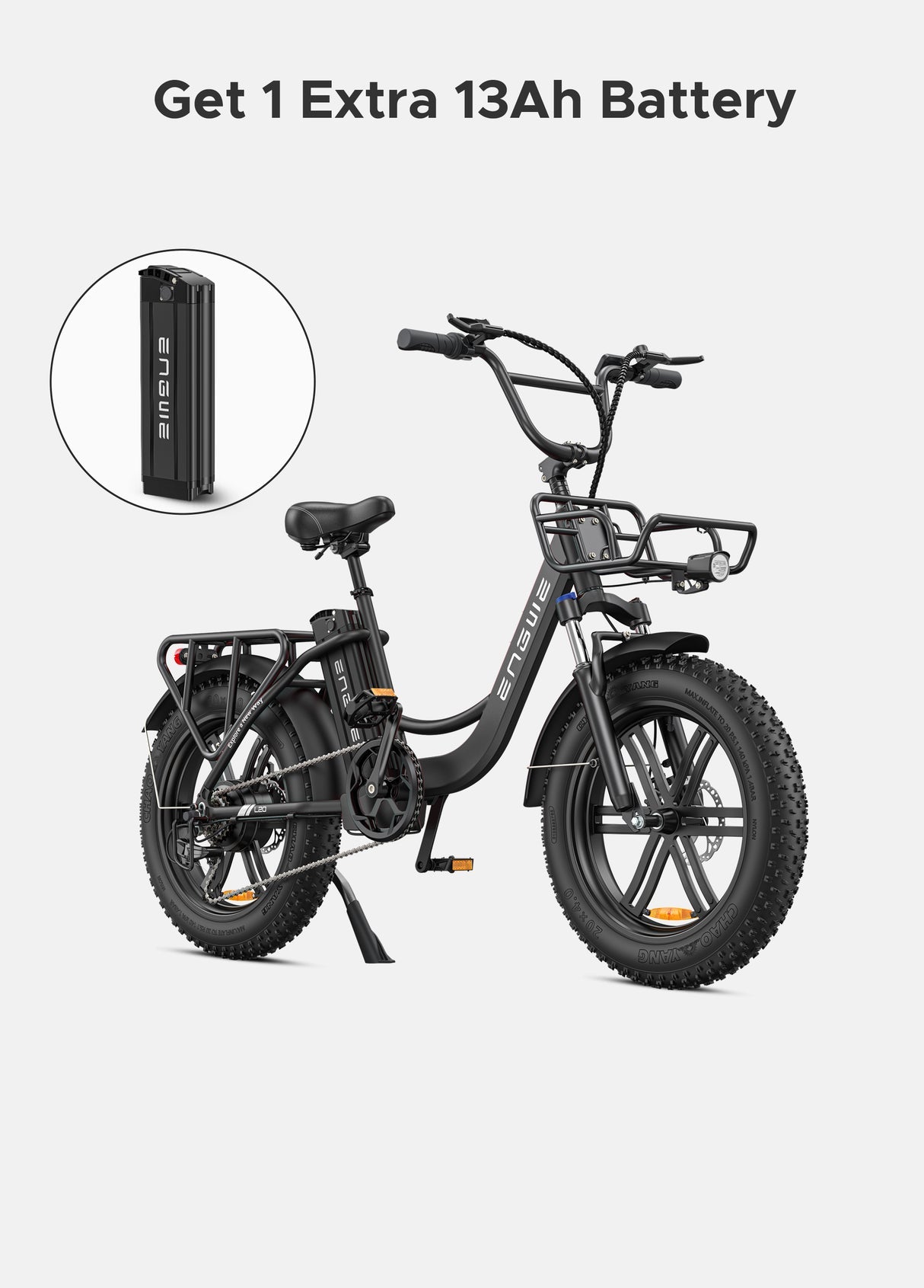 ENGWE L20 Step-Thru Electric Bike – 250W Motor, 13Ah Battery, 140km Range, 25km/h Speed