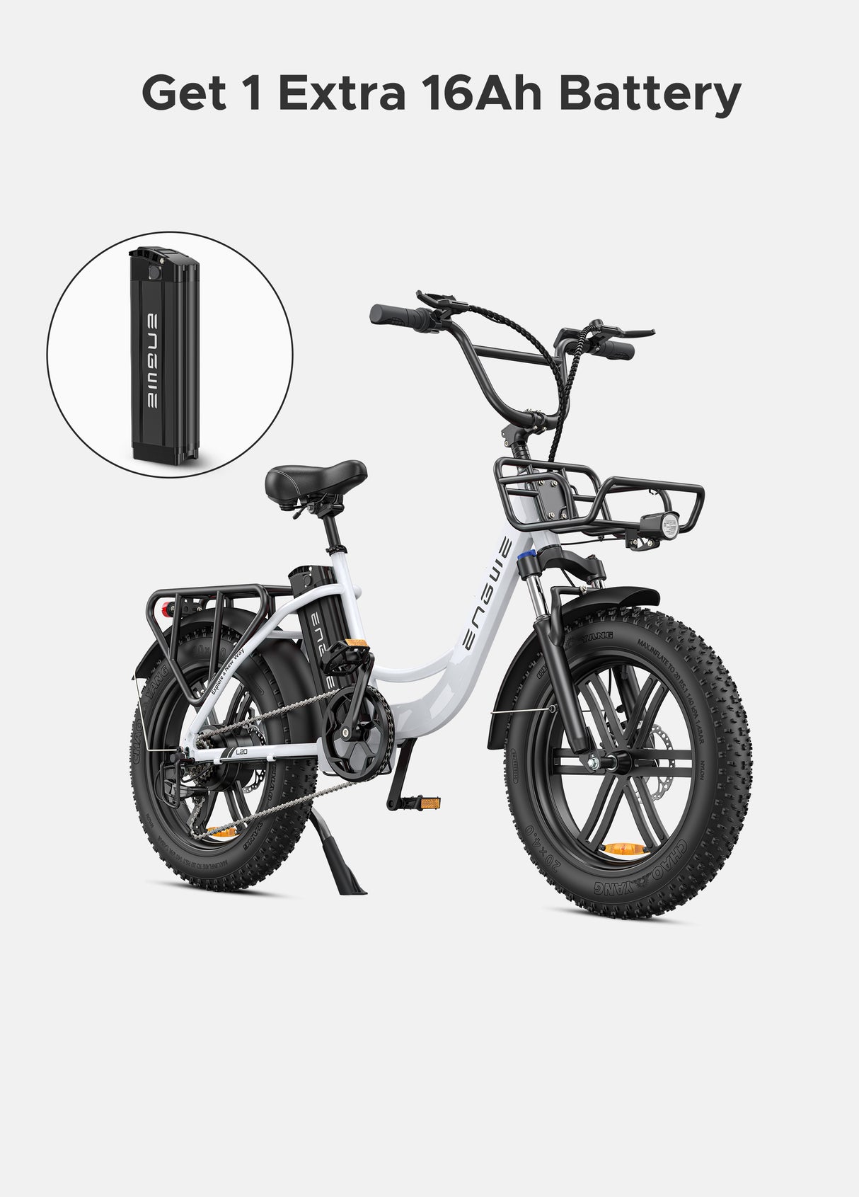 ENGWE L20 Step-Thru Electric Bike – 250W Motor, 13Ah Battery, 140km Range, 25km/h Speed