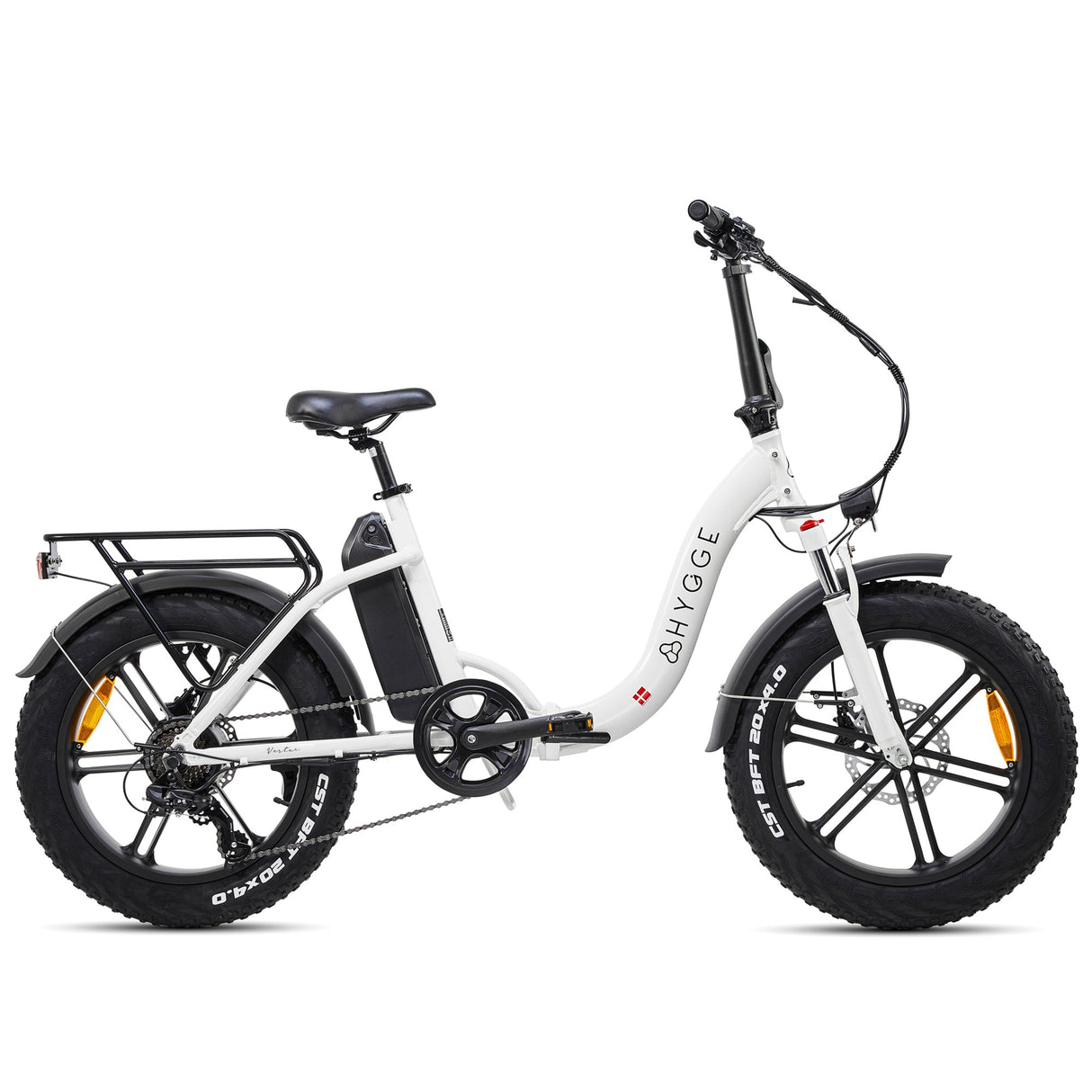 Hygge Vester Step Folding Electric Bike 2025- 25 km/hr | up to 80km Range | 250W Power | 14 Ah