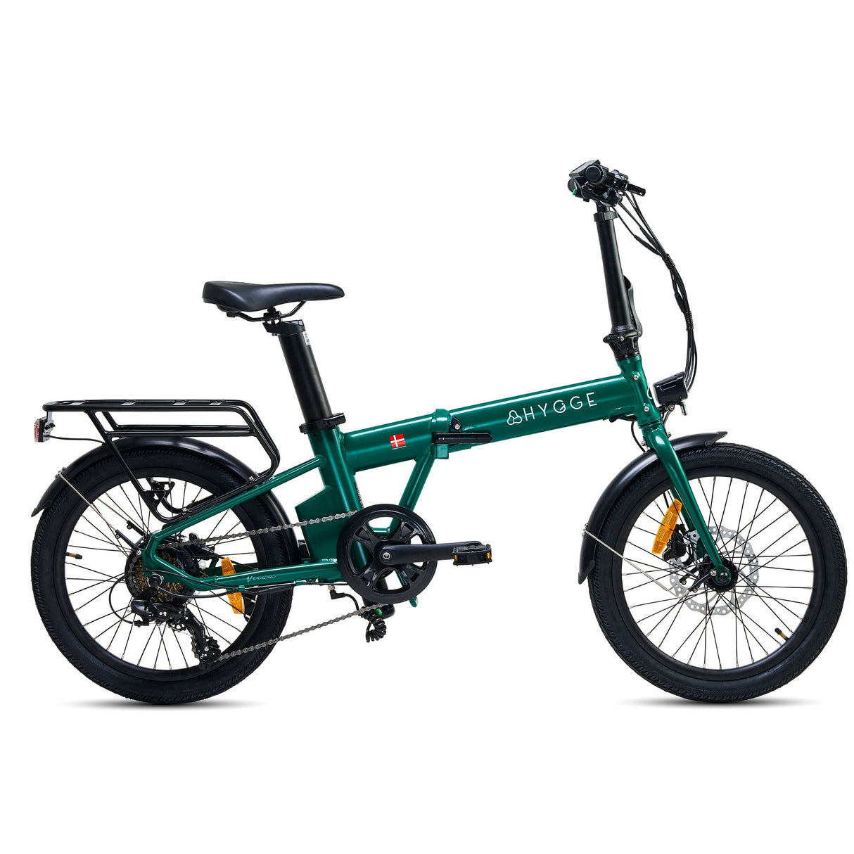 Hygge Virum Lightweight Folding Electric Bike 2025 - 25 km/hr | up to 60 km Range | 250W Power | 10Ah