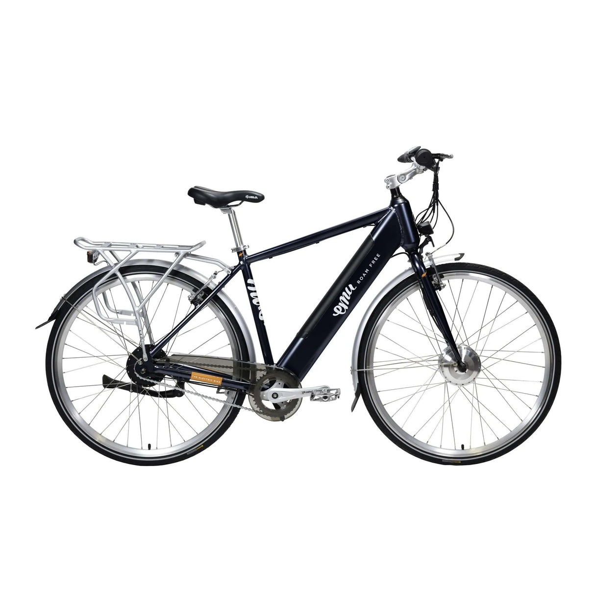 Emu Classic Crossbar Electric Bike - 14.5Ah / 522Wh, Navy Blue - Sable and Grace LTD.