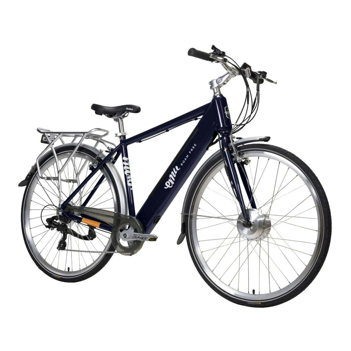 Emu Roam Crossbar Electric Bike - 10.4Ah / 374Wh, Navy Blue - Sable and Grace LTD.