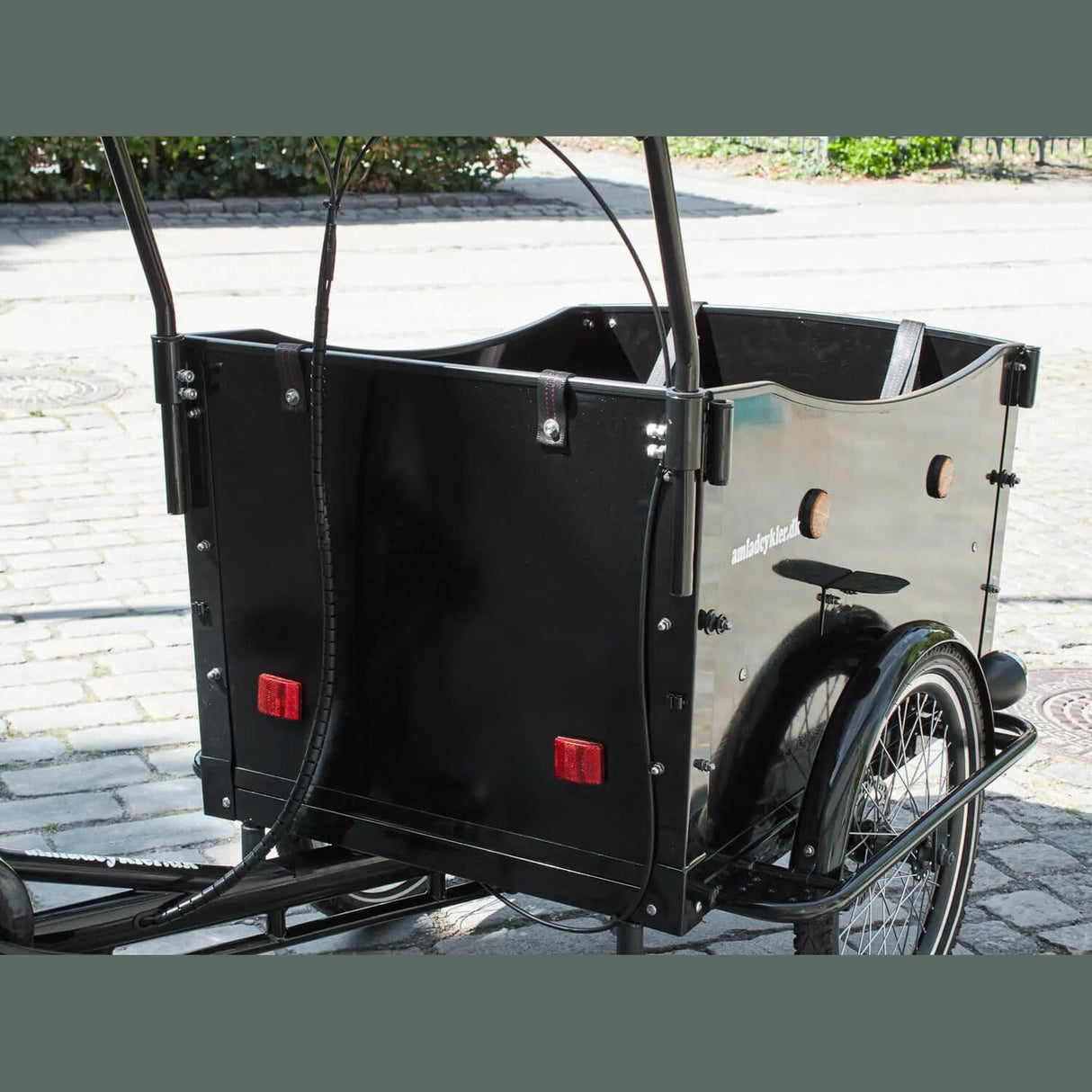 AMCargoBikes Curve Dog-Friendly Electric Cargo Tricycle - Sable and Grace LTD.