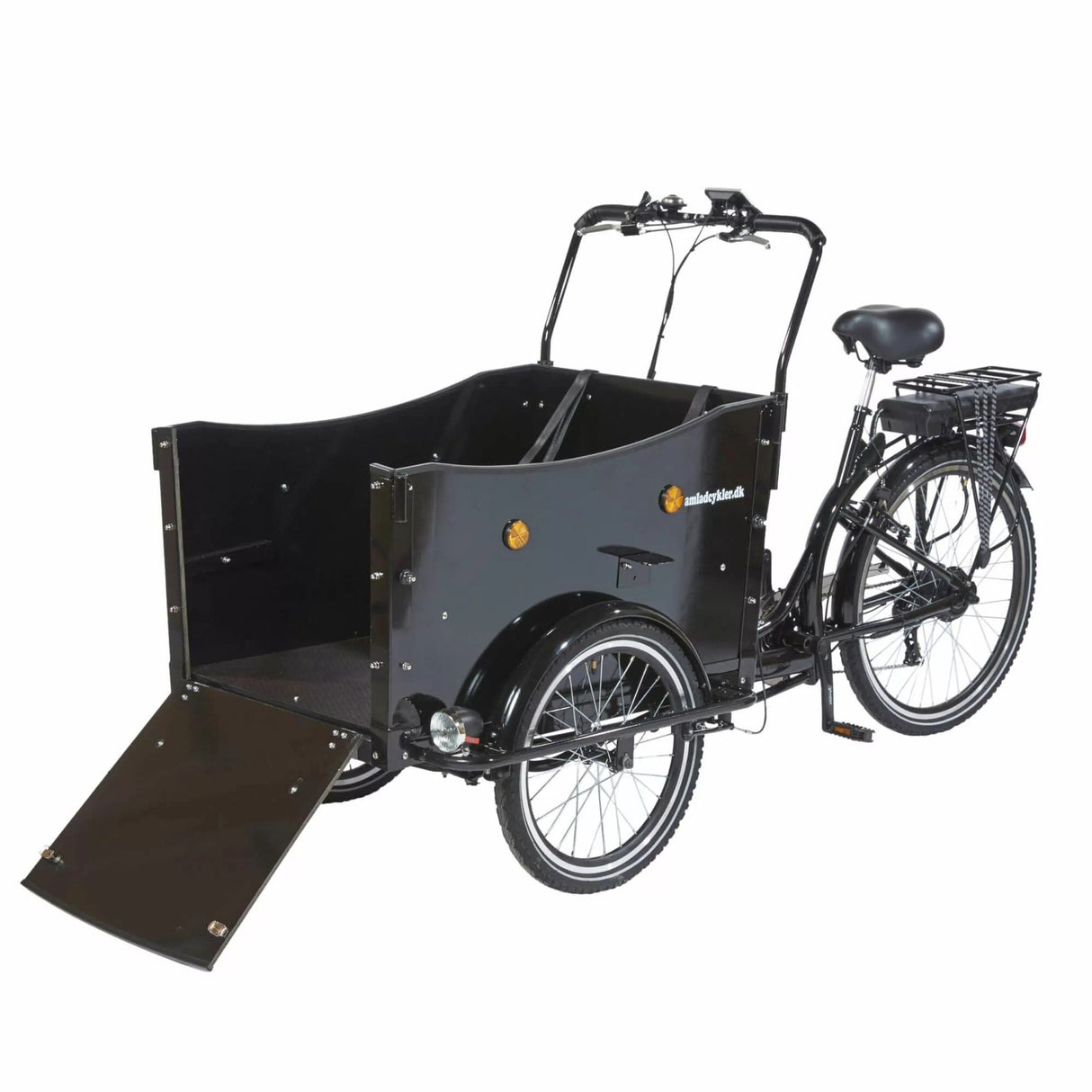 AMCargoBikes Curve Dog-Friendly Electric Cargo Tricycle - Sable and Grace LTD.