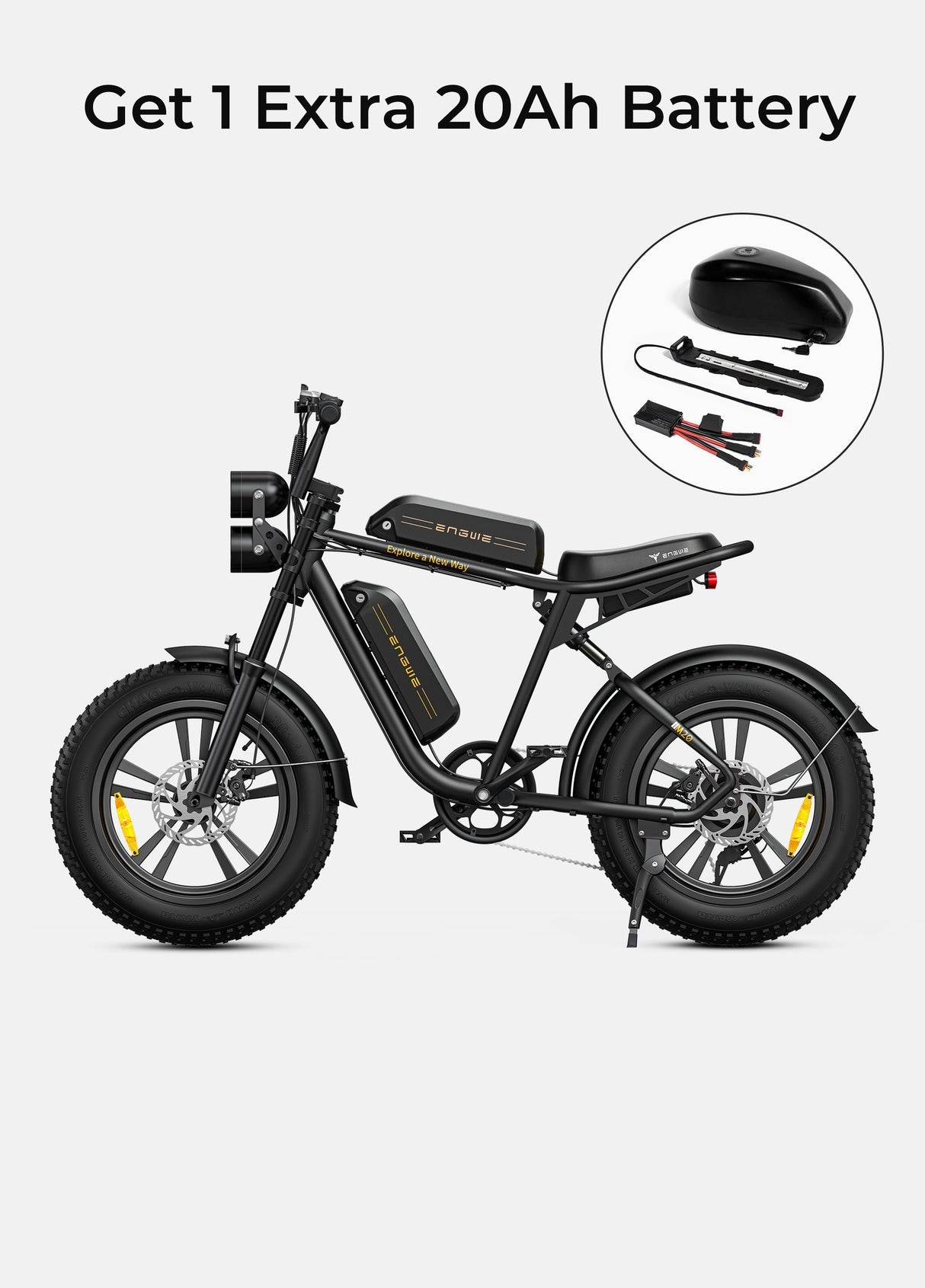 ENGWE M20 25 km/hr | 75 km Range | 750W Power | 13 Ah