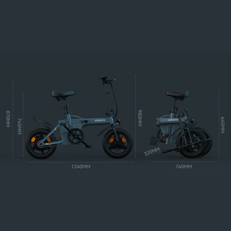 F100 Mini Folding Electric Bike - Sable and Grace LTD.