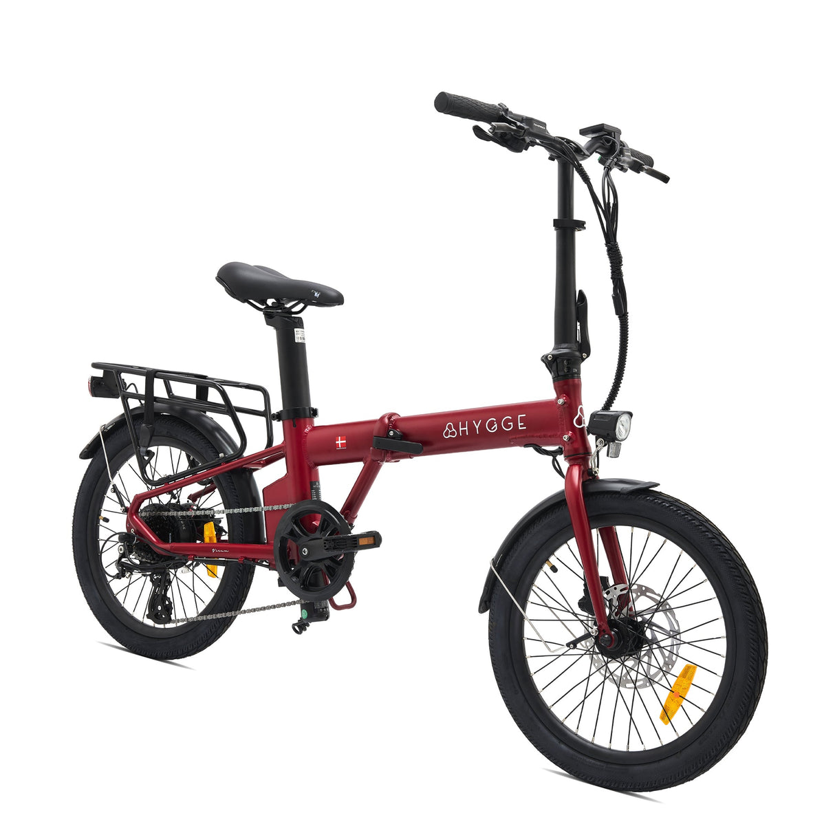 Hygge Virum Lightweight Folding Electric Bike 2025 - 25 km/hr | up to 60 km Range | 250W Power | 10Ah