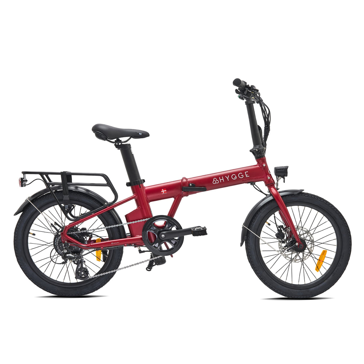 Hygge Virum Lightweight Folding Electric Bike 2025 - 25 km/hr | up to 60 km Range | 250W Power | 10Ah
