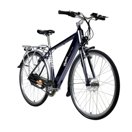 Emu Classic Crossbar Electric Bike - 10.4Ah / 374Wh, Navy Blue - Sable and Grace LTD.