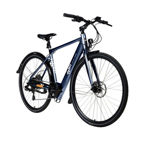 The Evo Crossbar Electric Bike - 7Ah / 252Wh, Blue - Sable and Grace LTD.