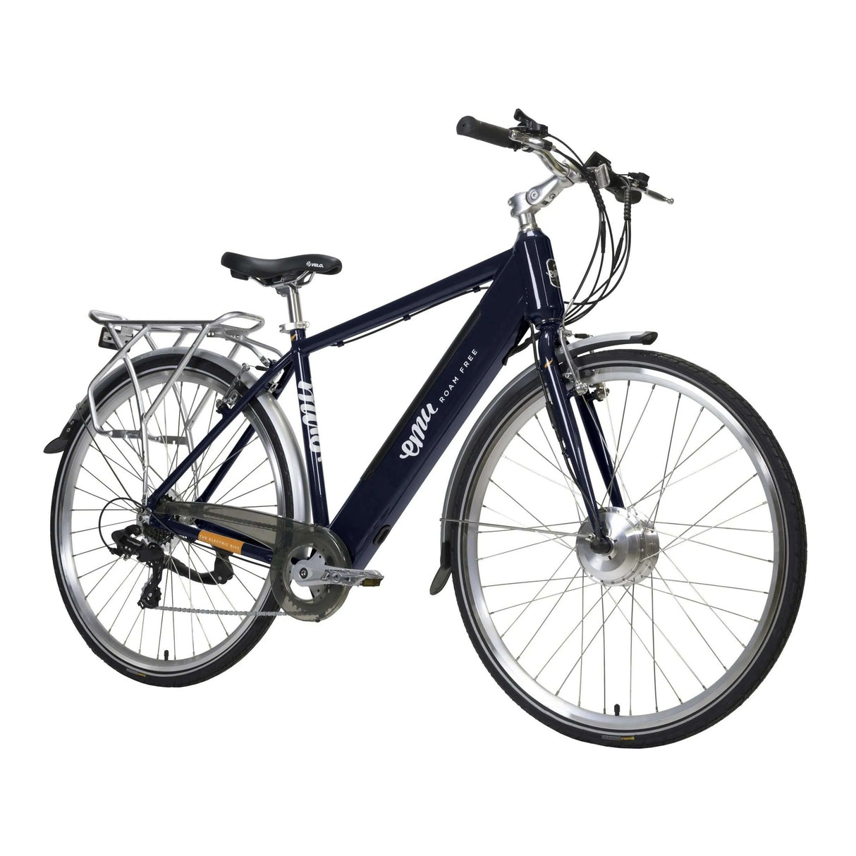 Emu Roam Crossbar Electric Bike - 14.5Ah / 522Wh, Navy Blue - Sable and Grace LTD.