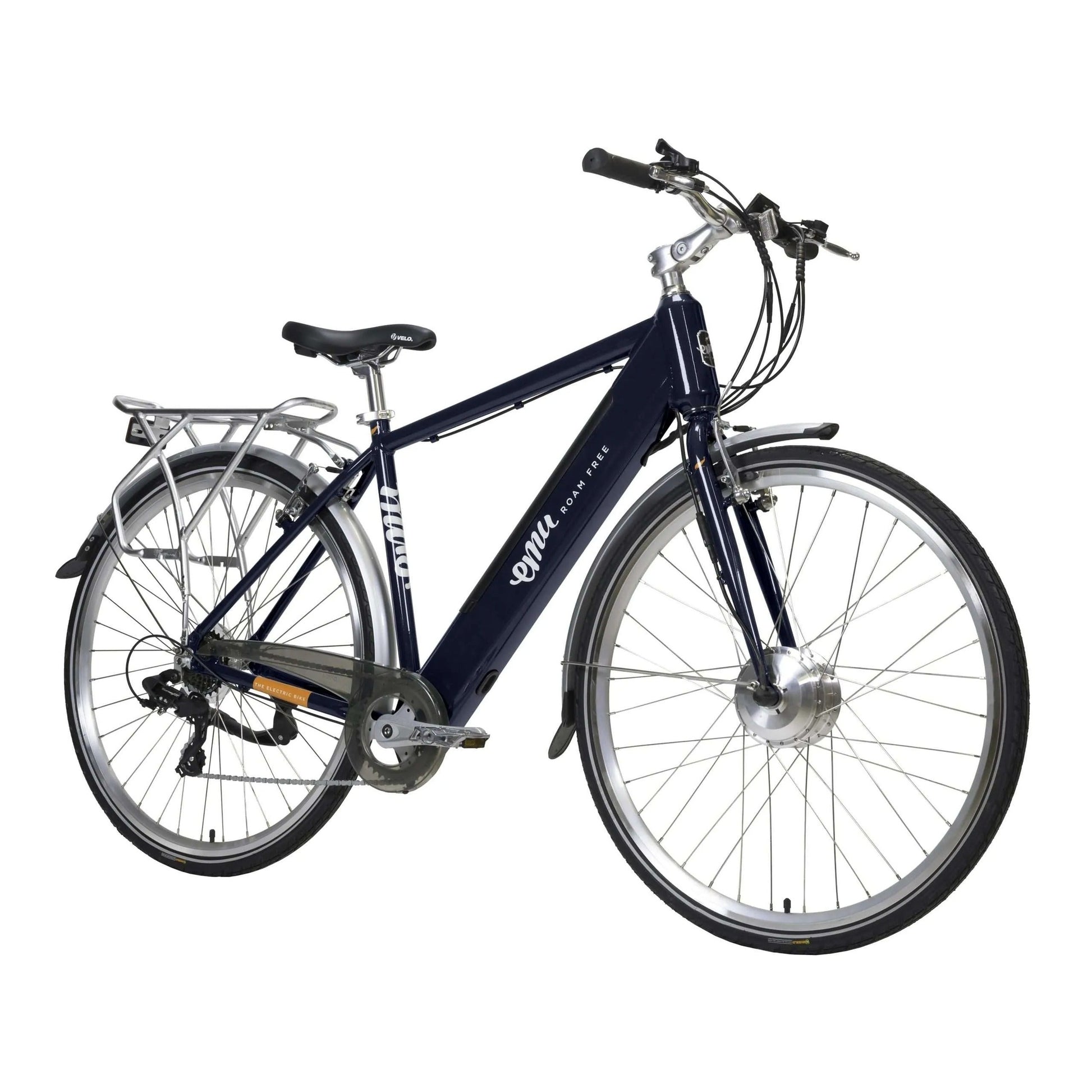 Emu Roam Crossbar Electric Bike - 14.5Ah / 522Wh, Navy Blue - Sable and Grace LTD.