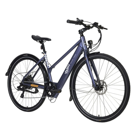 The Evo Step Through Electric Bike - 10.4Ah / 374Wh, Blue - Sable and Grace LTD.