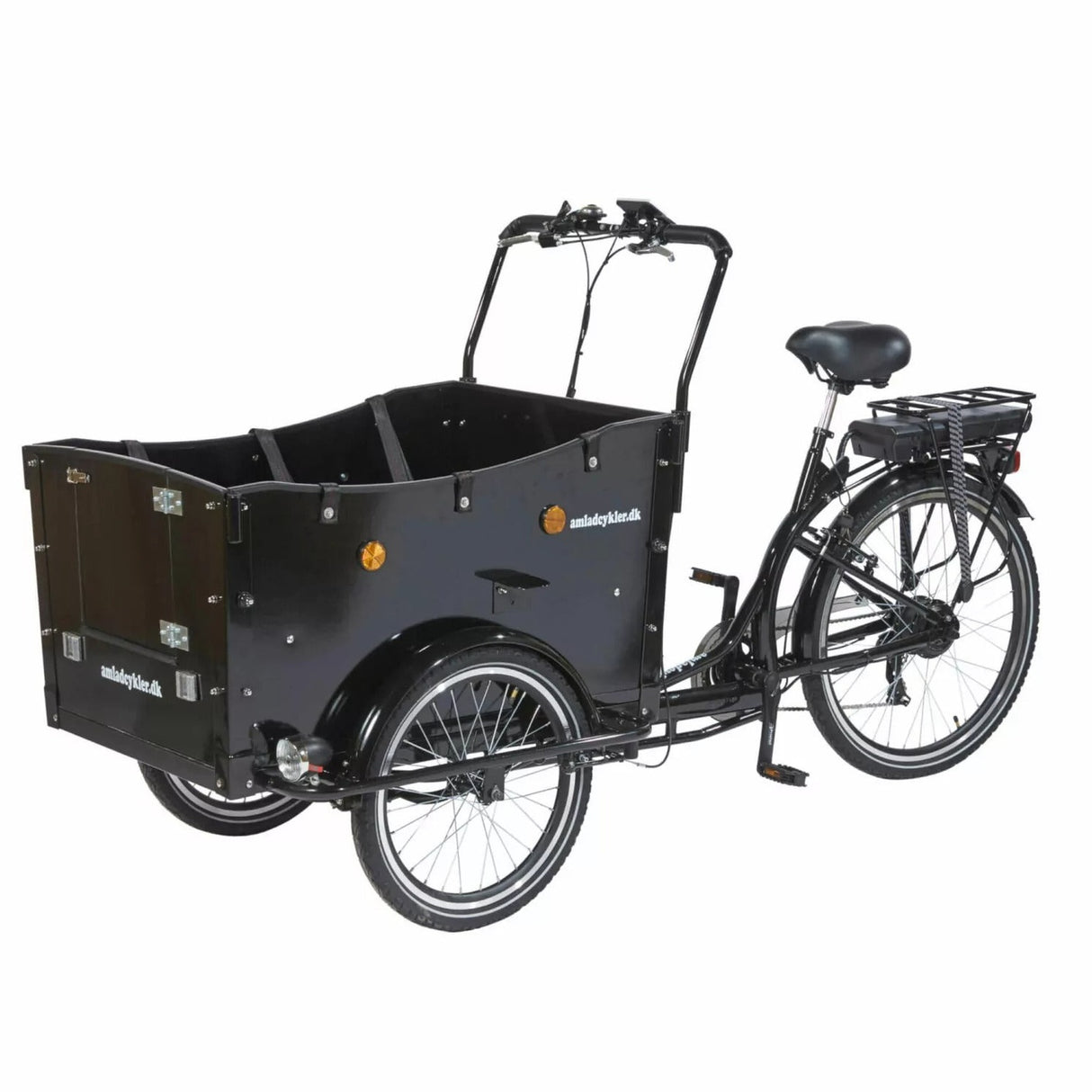 AMCargoBikes Curve Kindergarten Open Cargo Electric Tricycle - Sable and Grace LTD.